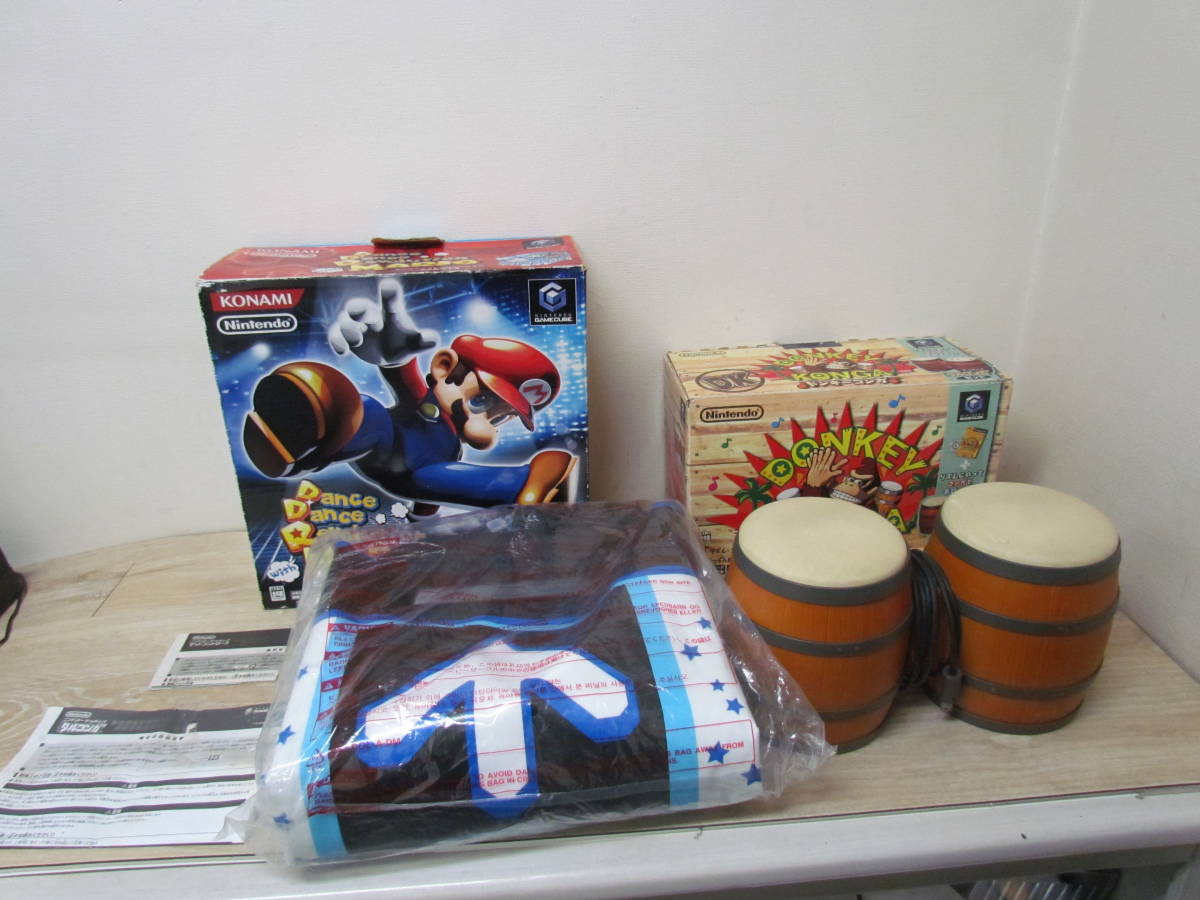 SZ-SG8　ゲームキューブ　タルコンガ＆マットコントローラー　ドンキーコンガ　ダンスダンスレボリューションwithマリオ　任天堂　