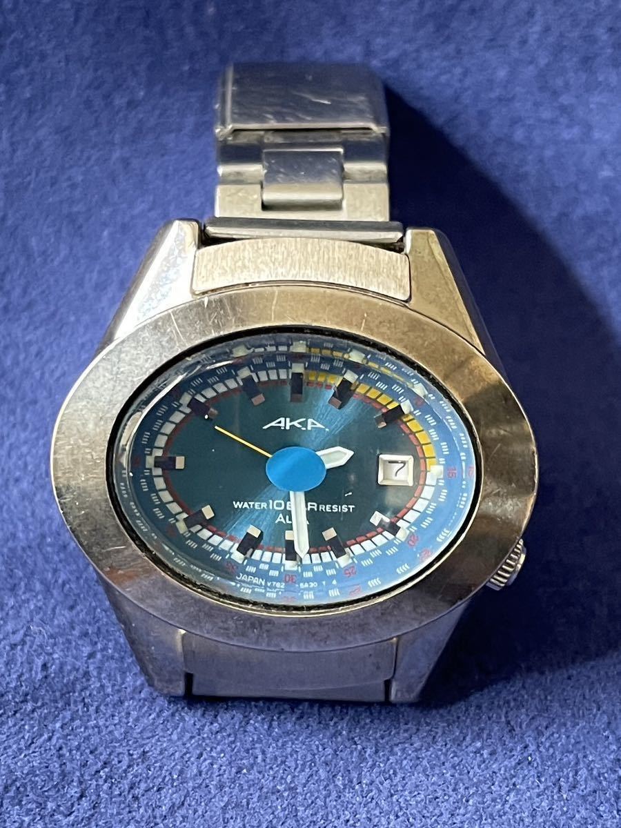 中古腕時計 SEIKO ALBA AKA V782-5A40 セイコー アルバ クオーツ (8.3