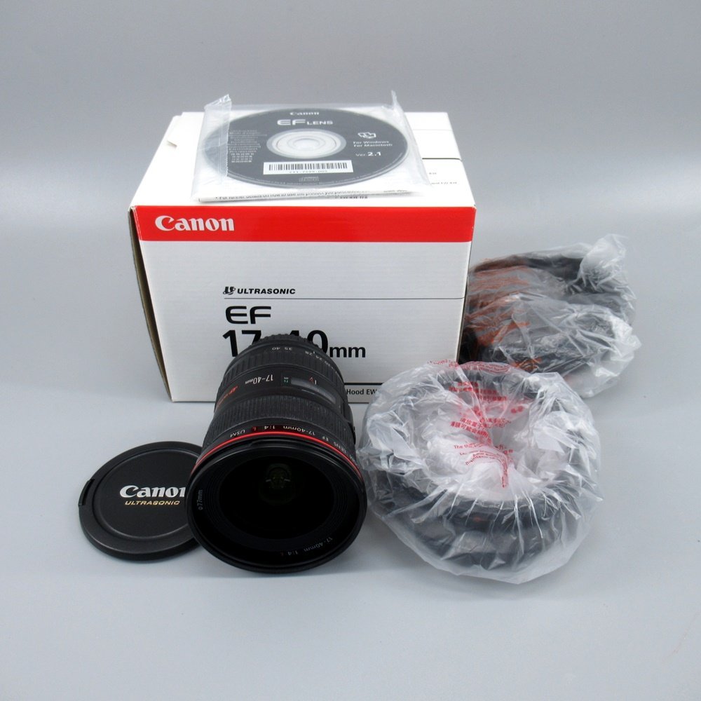 1円～ Canon キヤノン EF LENS 17-40mm 1:4 L USM レンズ 付属品あり 箱付き ※動作未確認 現状品 レンズ 254-2091651【O商品】