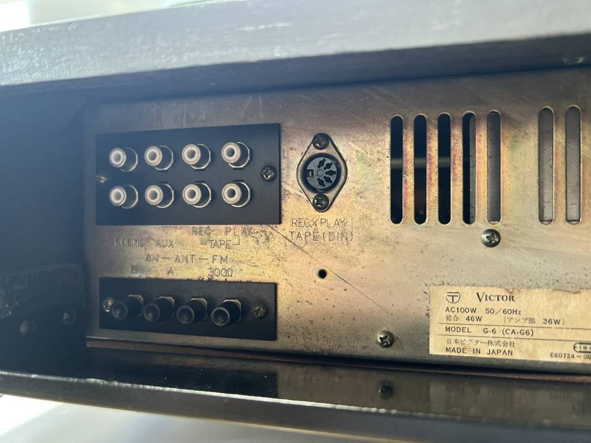 CA-G6 動作品Victor G-6 ステレオレシーバー 音出し確認済 CD⁄PHONO