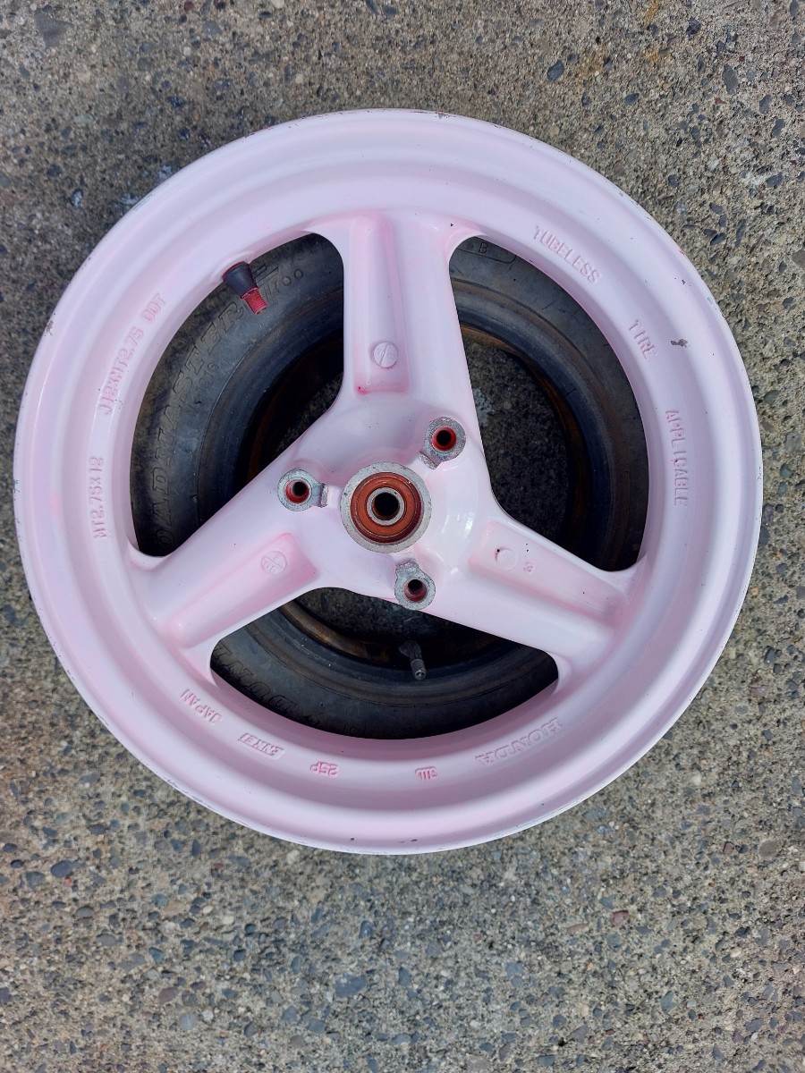 NSR50 売約済みNSR50⁄80の前後ホイールが入荷しました。 ホイールロス