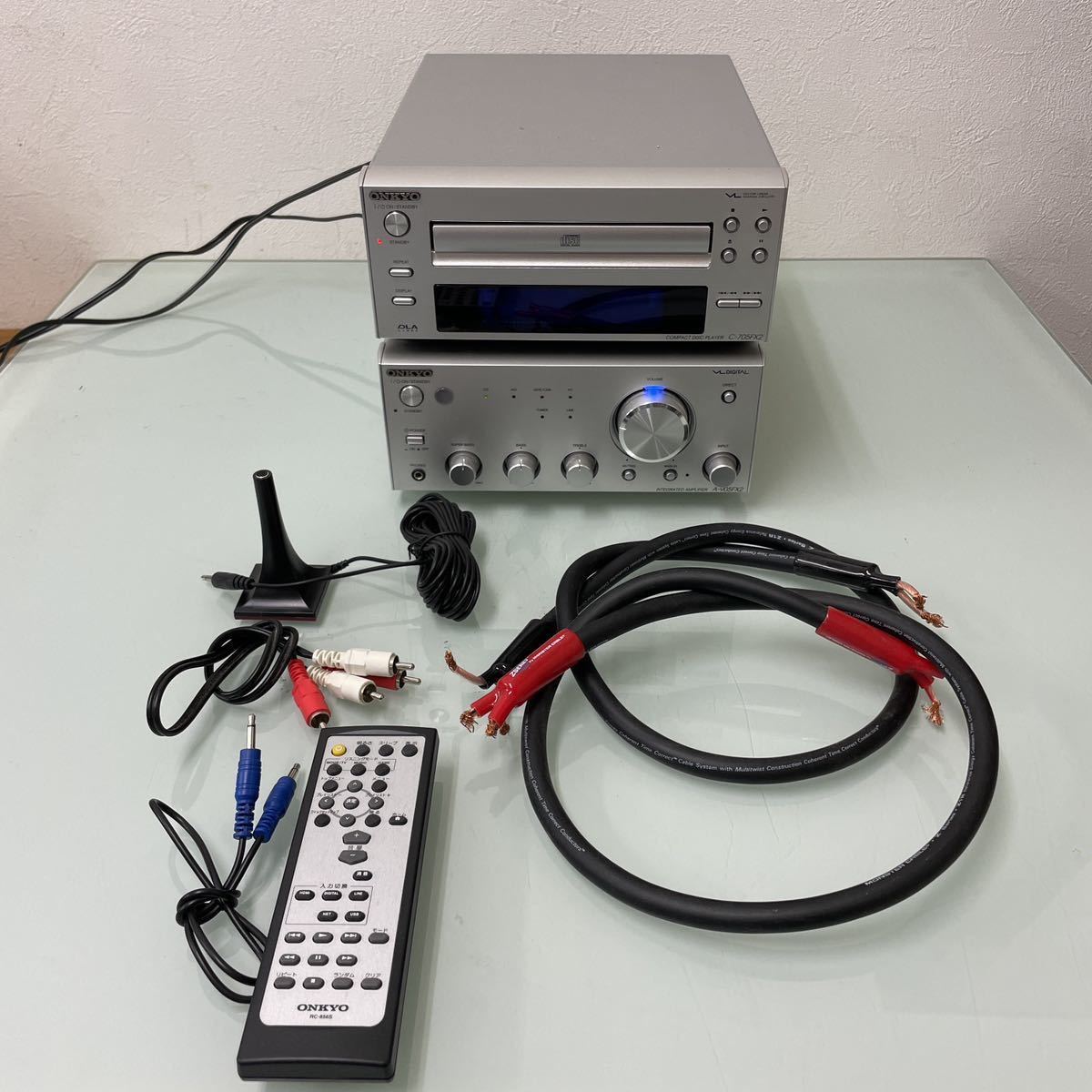 b☆ONKYO COMPACT DISC PLAYER C-705FX2 INTEGRATED AMPLlFlER A