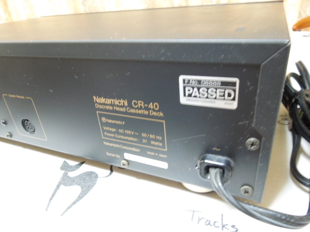 り*り様 Nakamichi CR-40 カセットデッキ 本体 り*り様 Nakamichi CR