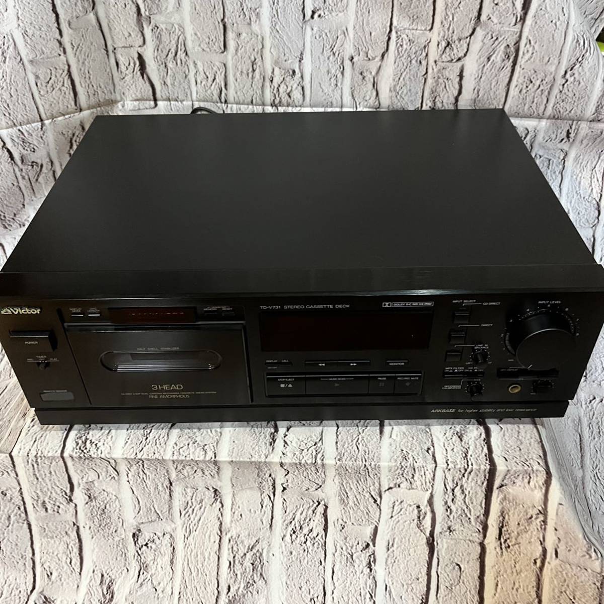 ビクター 3ヘッドカセットデッキ TD- V731 中古品