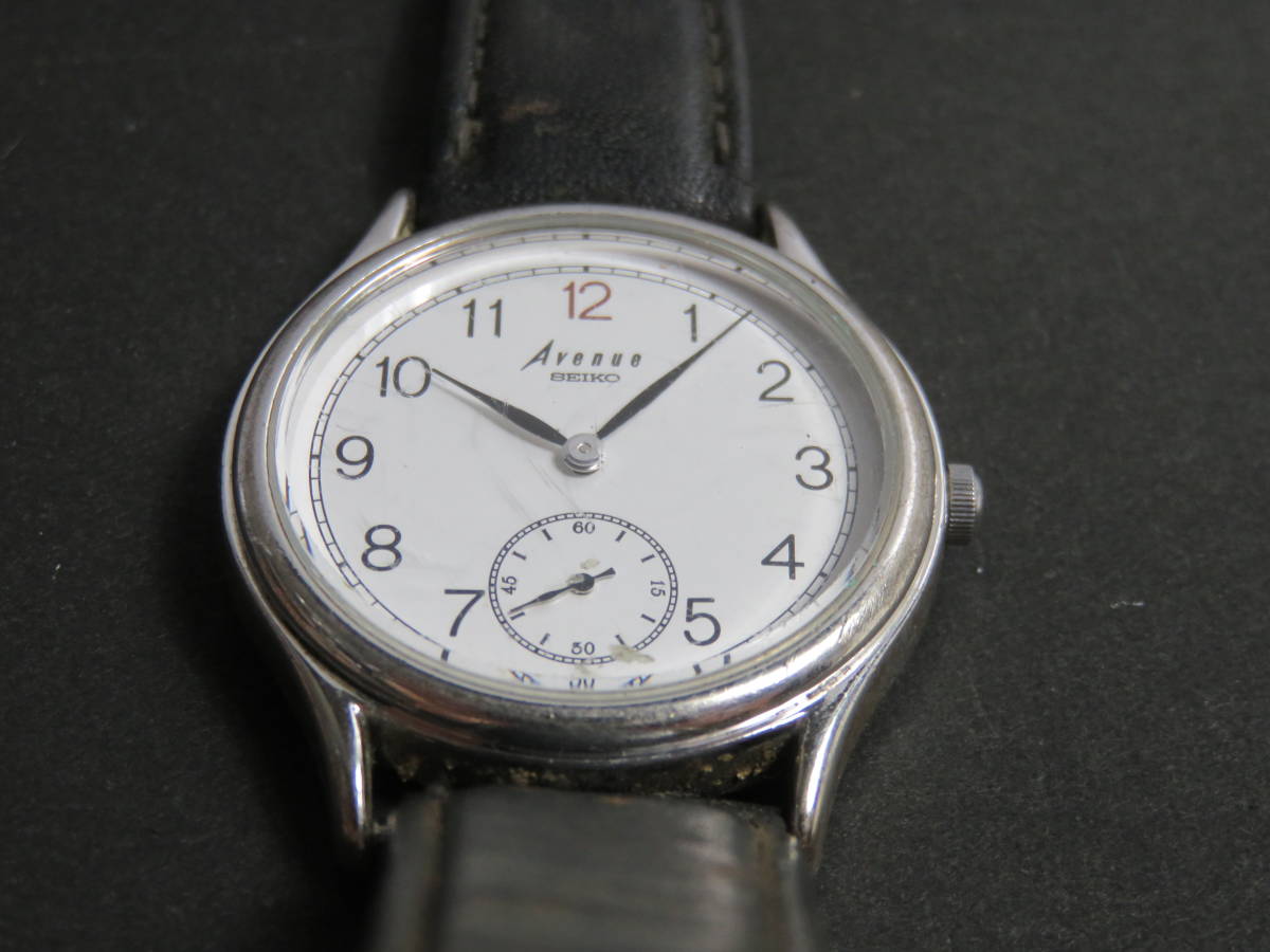 美品/新品電池】SEIKO セイコー Avenue アベニュー スモールセコンド 