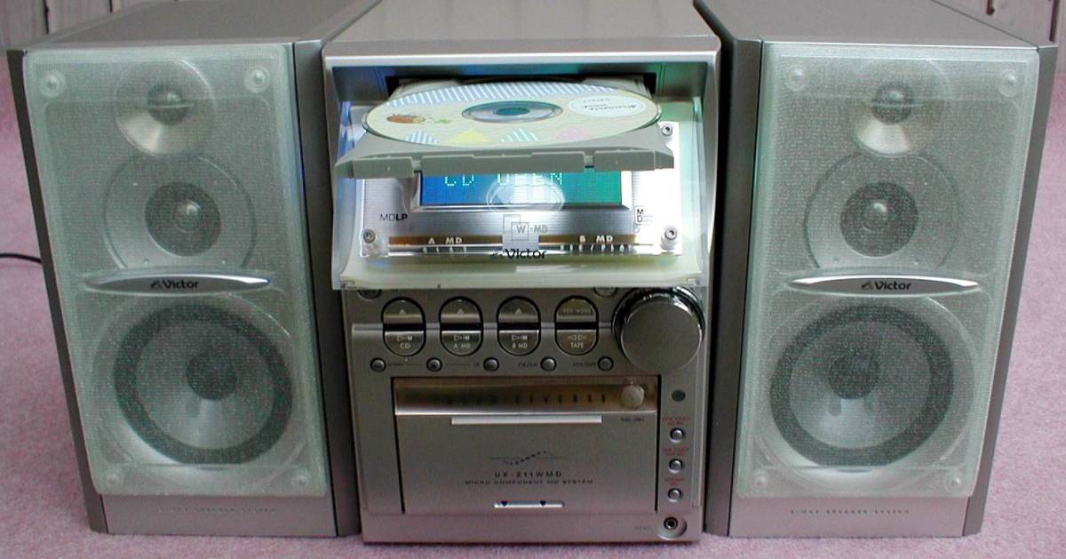 Victor CA-UXZ11WMD Twin MDLP/CD/TAPE/AM-WideFM Micro Component