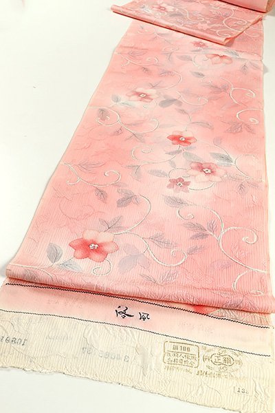 【和遊館】KKG471　正絹地紋起こし生地付下げ着尺