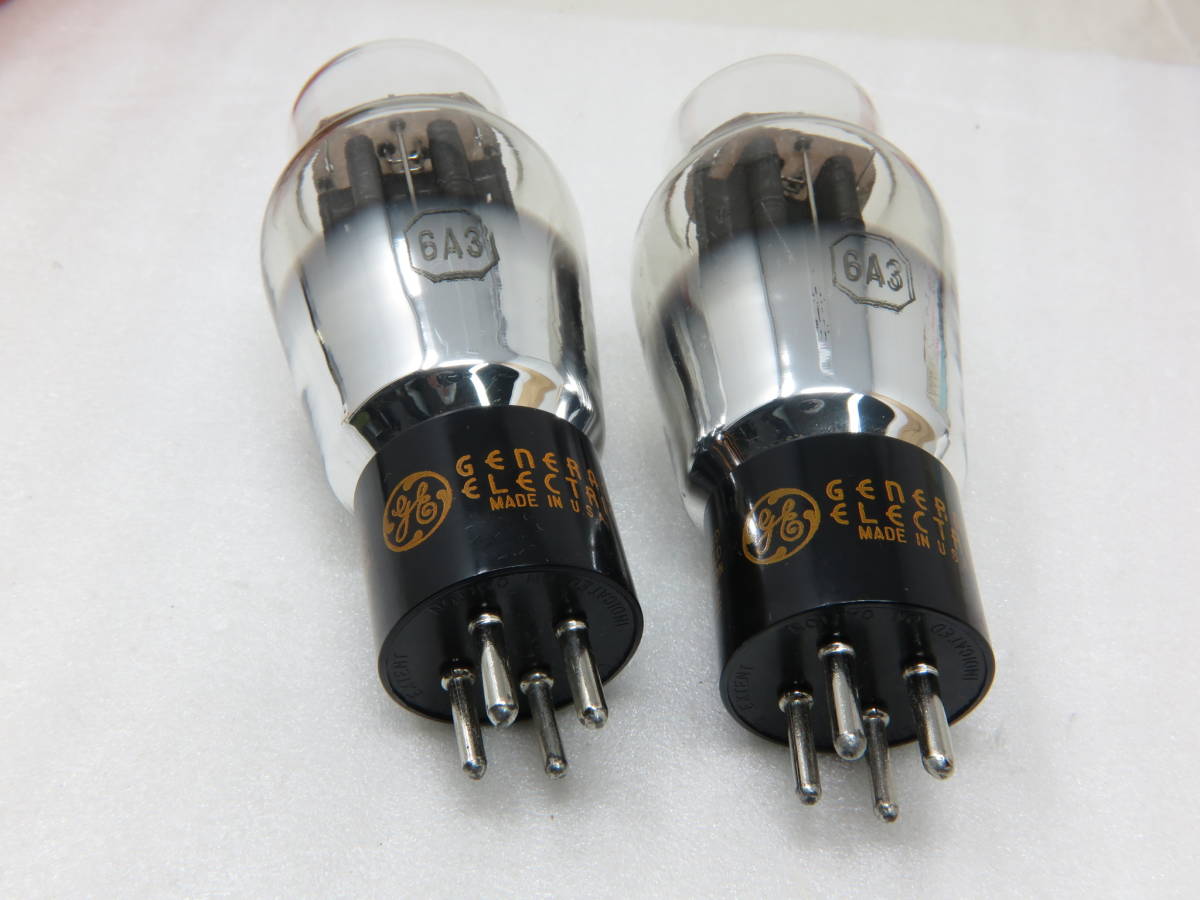 真空管 GE 2A3 2本まとめて#1 SYLVANIA 1619代換2A3 真空管 GE 6A3