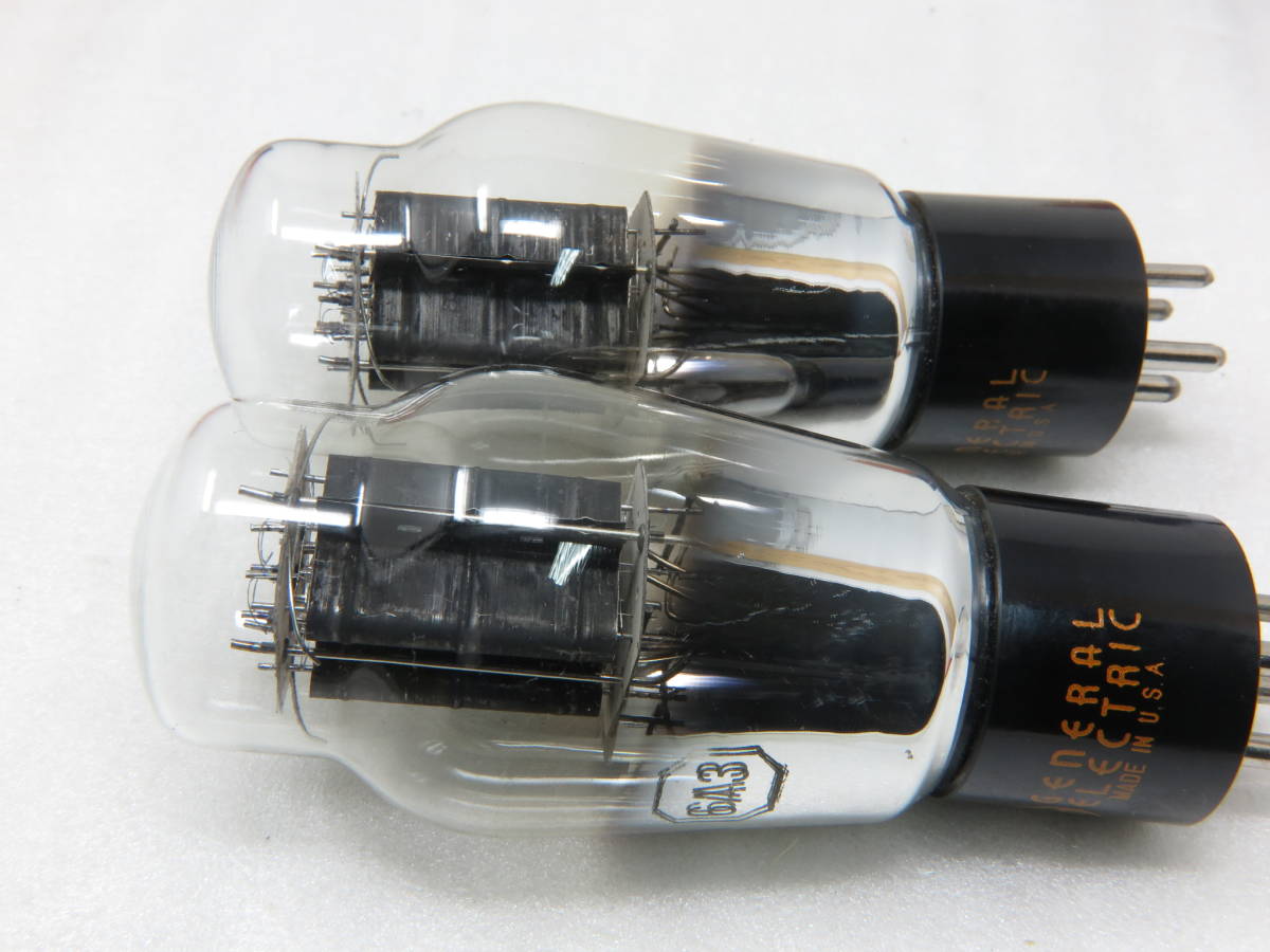 真空管 GE 2A3 2本まとめて#1 SYLVANIA 1619代換2A3 真空管 GE 6A3