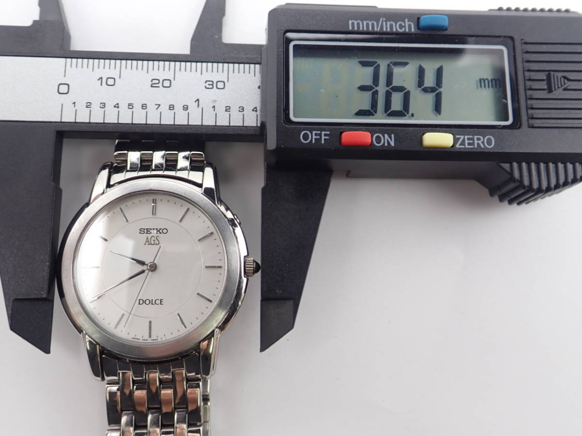 プロフィール必読お願いします。 1円～☆稼働品☆SEIKO セイコー DOLCE ドルチェ 4M21-0A20 AGS AT