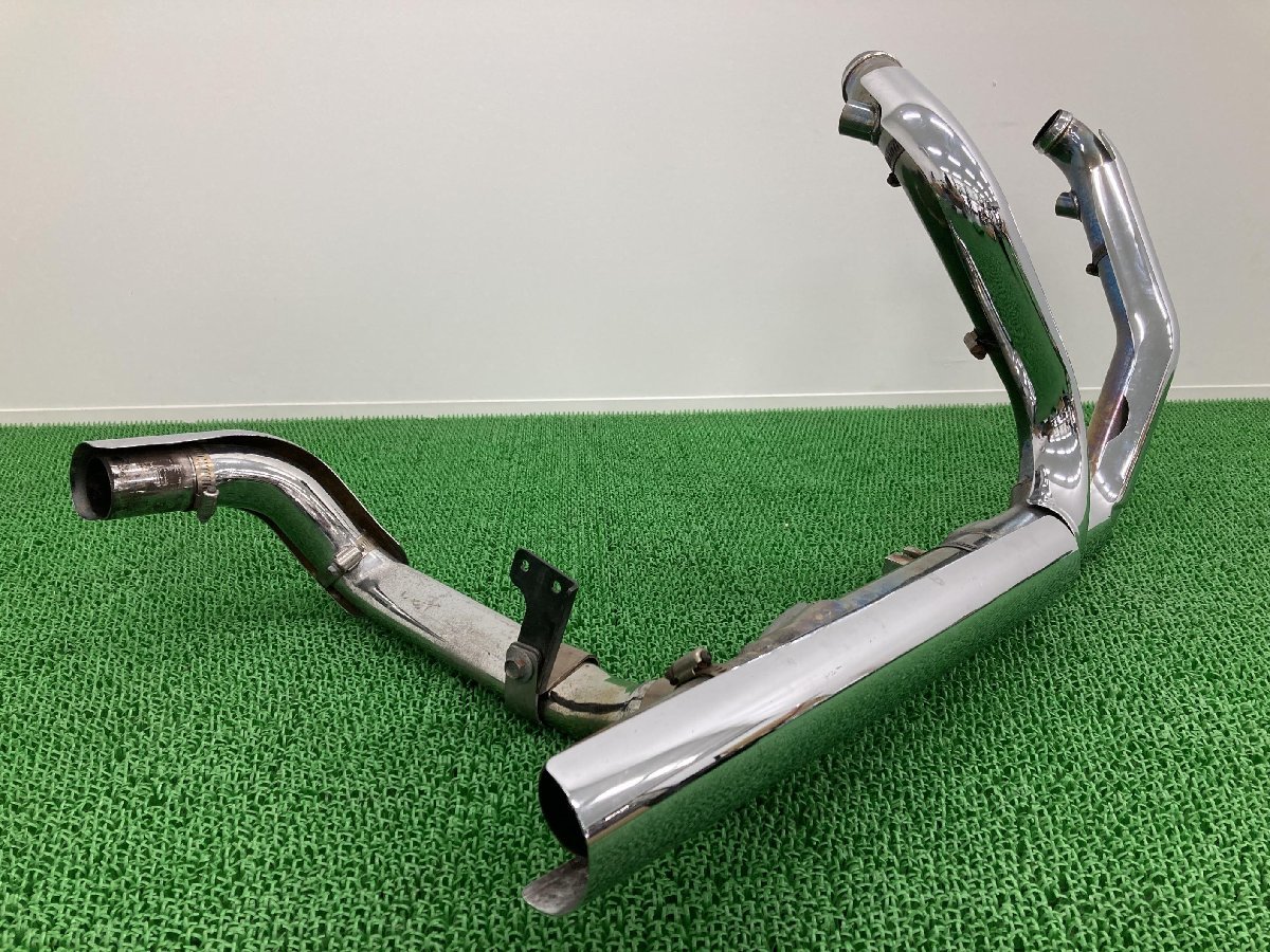 FLHX1580 エキパイマフラー 66855-09 ハーレー 純正 中古 バイク 部品 ツーリング ストリートグライド コケキズ無し 車検 Genuine