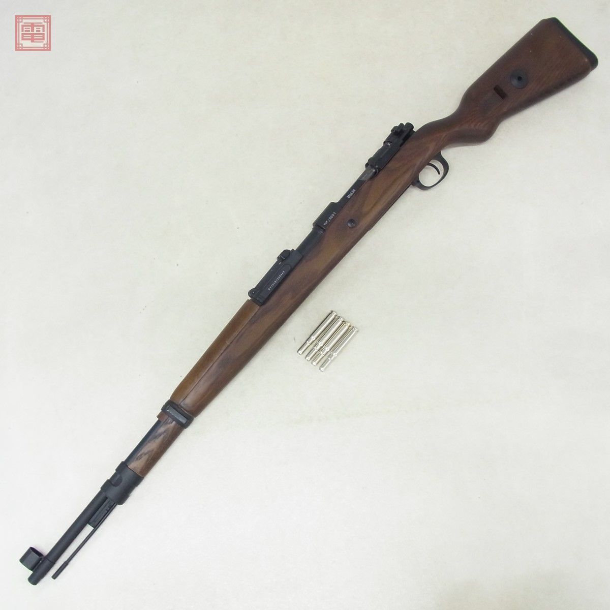 DOUBLE BELL ダブルベル ガスライフル モーゼル Kar98K ライブカート式 リアルウッド 現状品【60