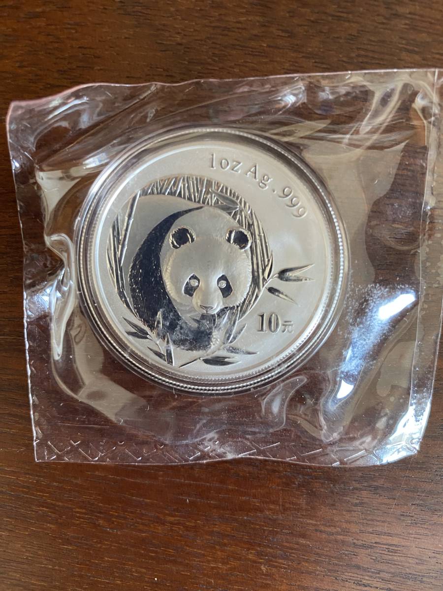 中国 2003年 パンダ 10元 1オンス0.999銀貨 パンダ銀貨 中国 2003年 0