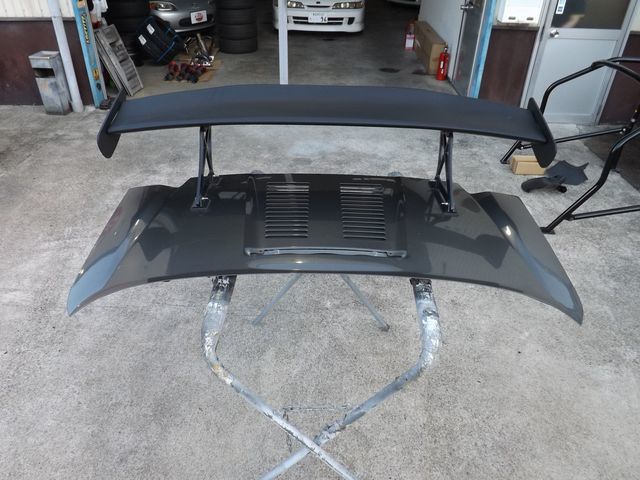 【大人気,定番】 TOYOTA トヨタ ZZW30 MR-S用 社外製GTウイング リアスポイラー エンジンフード付き