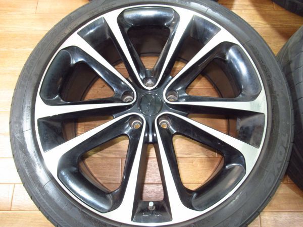 8j 114.3の中古品 19インチ ヴァレスト WREST ホイール（リム径（インチ）19・P.C.D（mm）114.3 WREST 8J-19 off+38 pcd114.3/5Hトーヨー TRANPATH LuⅡ 245/40R19 19インチアルミホイール+2020年タイヤ付4本アルファード/ヴェルファイア