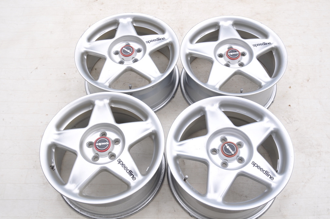 Speed Line 16インチ 7J+50 スピードライン 5穴 PCD100 4本セット セリカ インプレッサ レガシィ JDM ハブ60mm