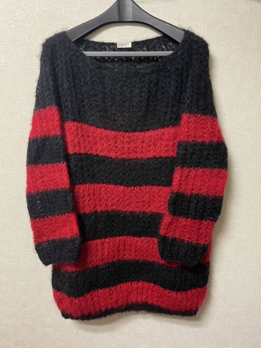 Saintlaurent サンローラン 13aw モヘア ニット マフラー 美品！ 幻