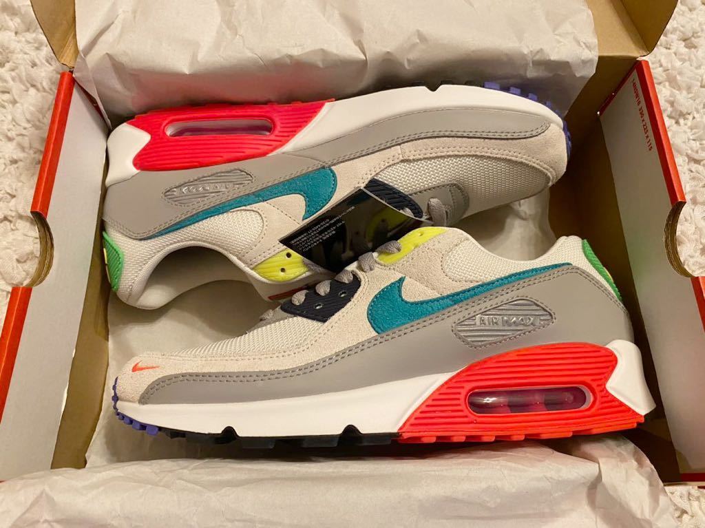 1円スタート】NIKE AIR MAX 90 TV COLOR BARS 28.5cm US10.5 ナイキ 