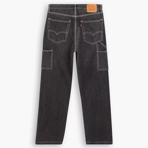 リーバイス ステイルーズ デニムパンツ W32 ブラック STAY LOOSE ジーンズ ジッパーフライ 55849-0028