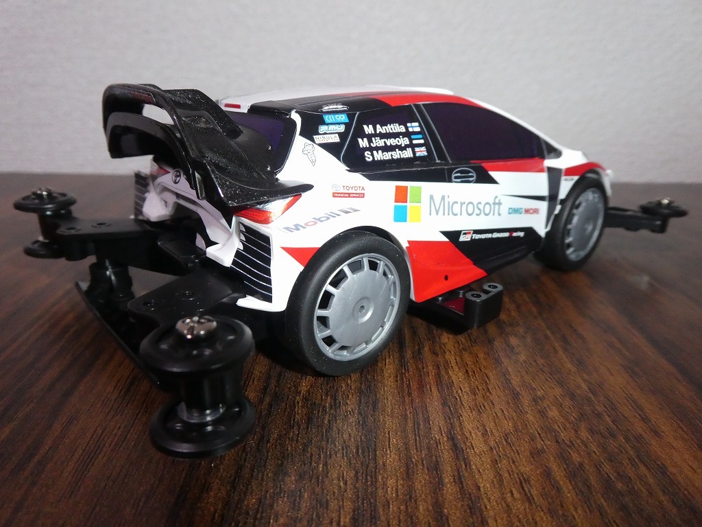 タミヤ YAMIYA ミニ四駆 ヤリス スープラ くまモンバージョン バギー 未組立_7