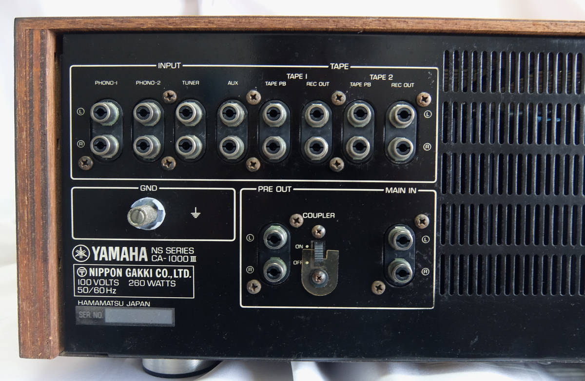 YAMAHA⁄CA-1000Ⅲ⁄整備済美品。公式認定ストア YAMAHA 整備済み動作