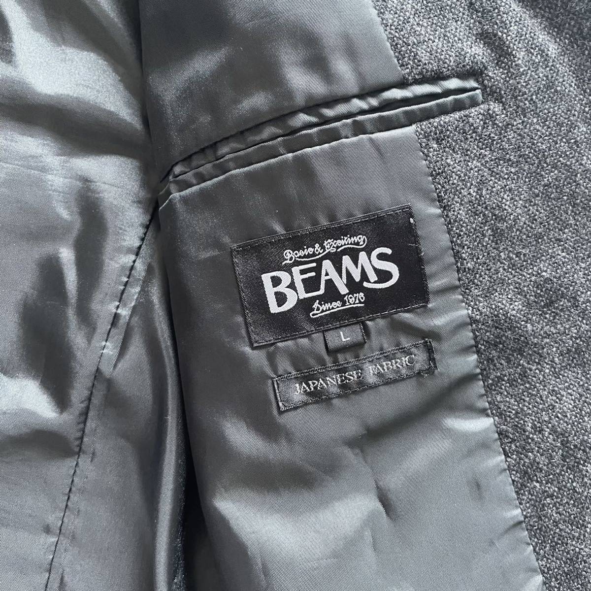 BEAMS クレイジーパターン パッチワークジャケット テーラード