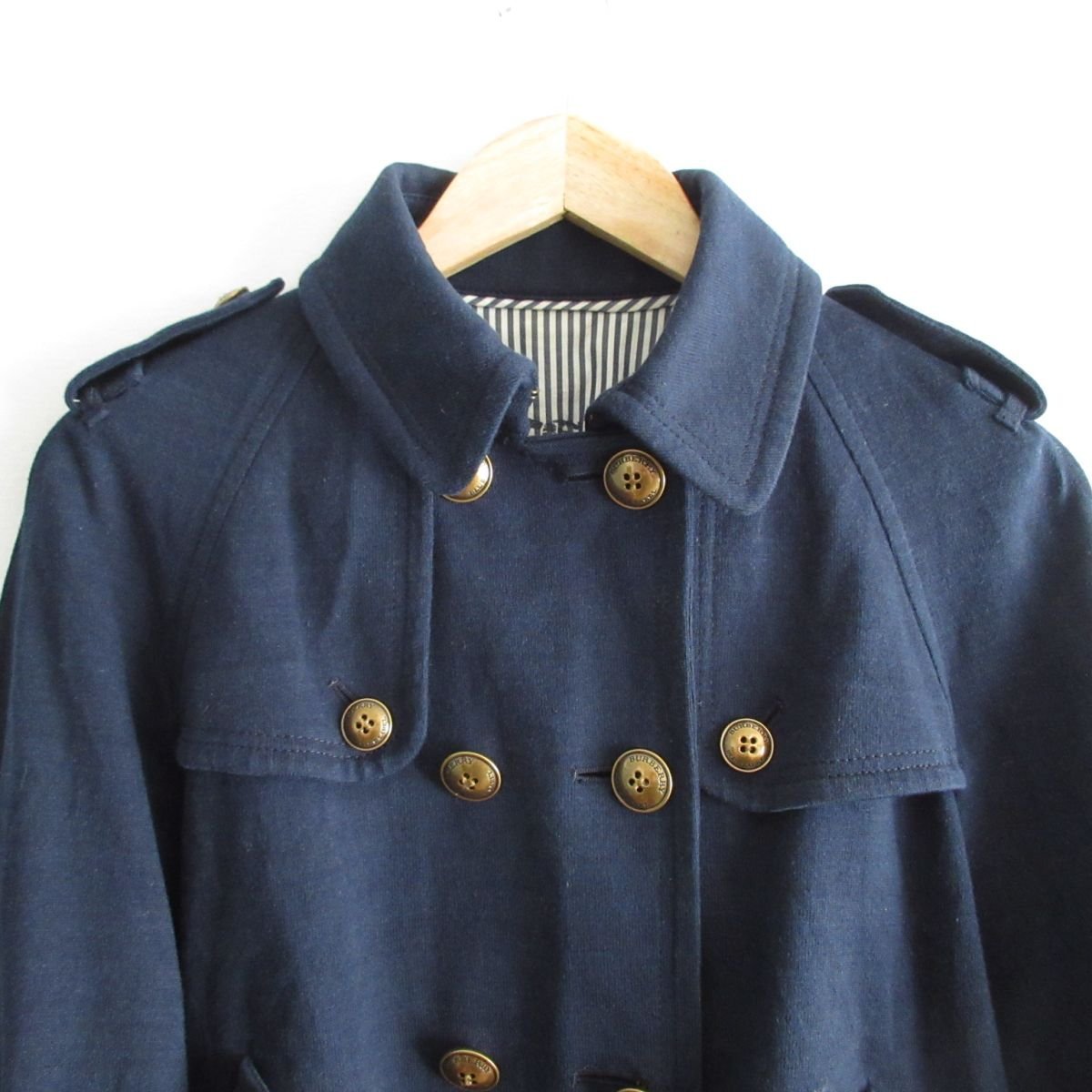 美品 BURBERRY BLUE LABEL バーバリーブルーレーベル 七分袖 ダブル 