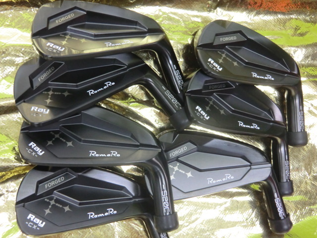 ⑩～美品2023年 ロマロRay CX-S20C BLACK/4I-PW/7個アイアンヘッド/NO1 
