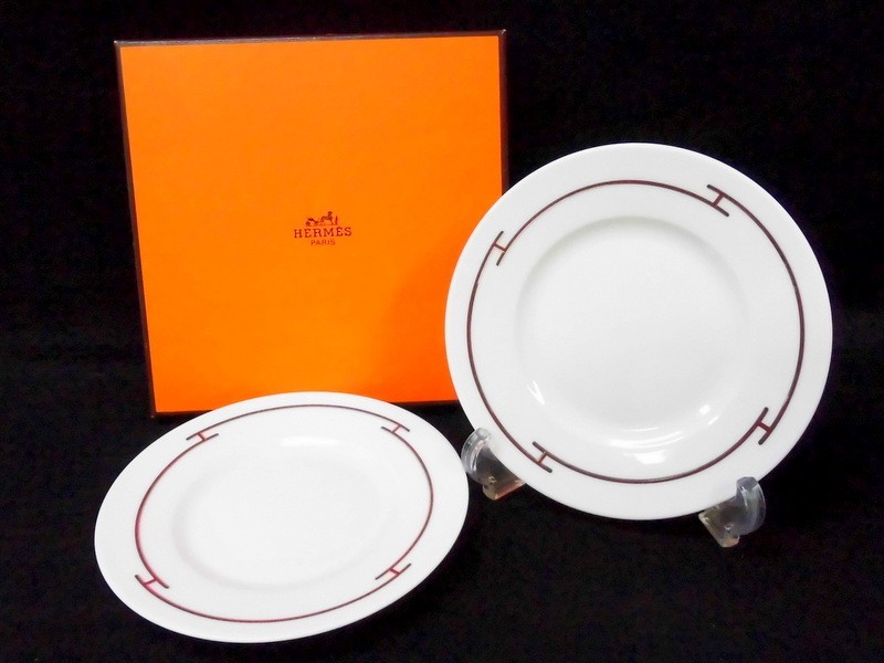 HERMES エルメス シェーヌダンクル 大皿 27.5cm 箱あり【BJAV9024】