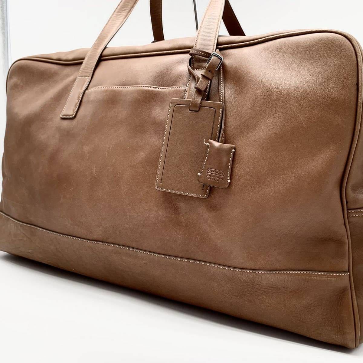 COACH コーチ レザー ロゴ 1円〜入手困難品定価14万 バック 1円［