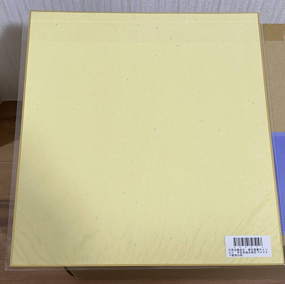 女子プロ スターダム 飯田沙耶 直筆サイン入 手形 色紙 限定ブロマイド