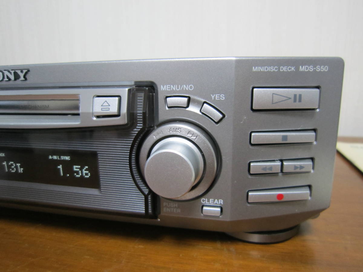 MDS-S50 MDデッキ SONY SONY☆ソニー MDS-S50の仕様 作動品 ☆ SONY