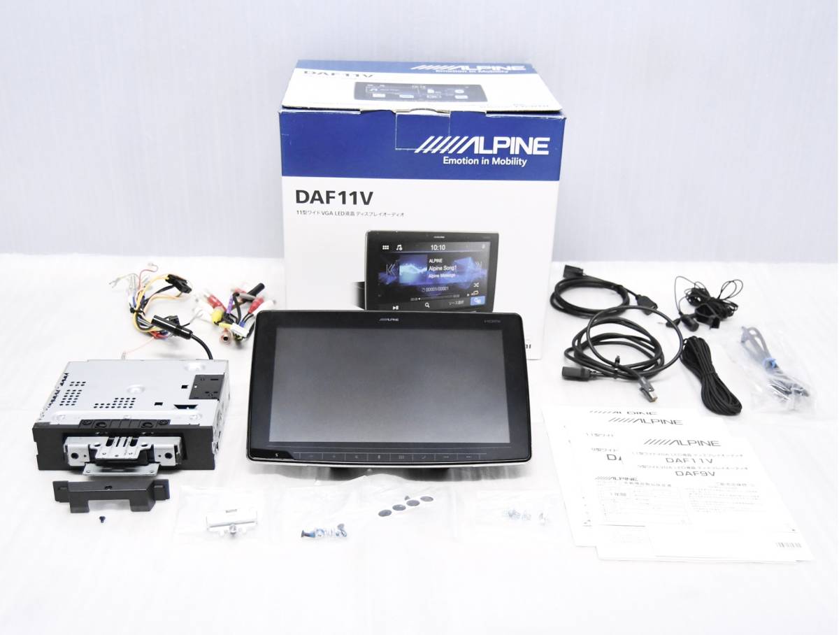 ALPINE アルパイン 11インチ DAF11V ディスプレイオーディオ 動作確認 