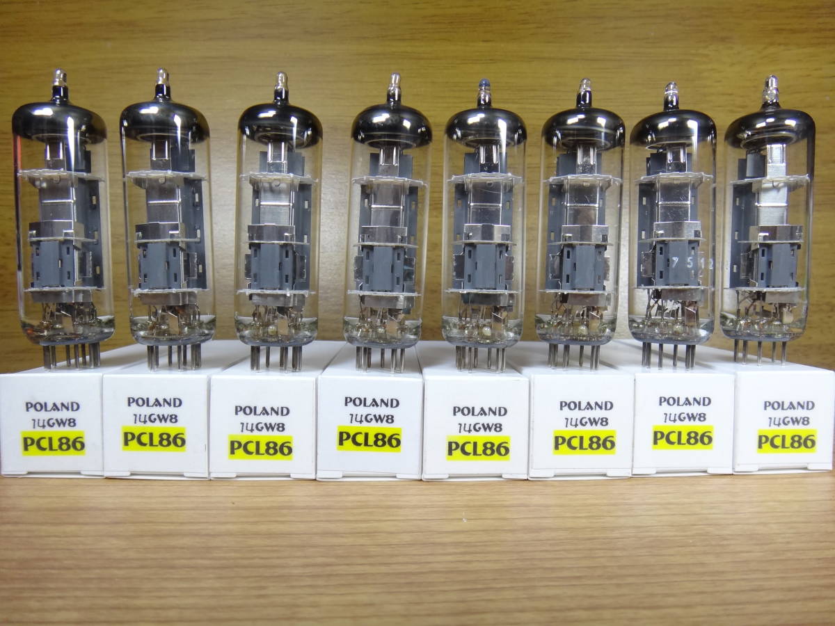 PCL86/14GW8　ガラス面の印刷無し　ポーランドのPOLAMP社製　未使用品8個セット 