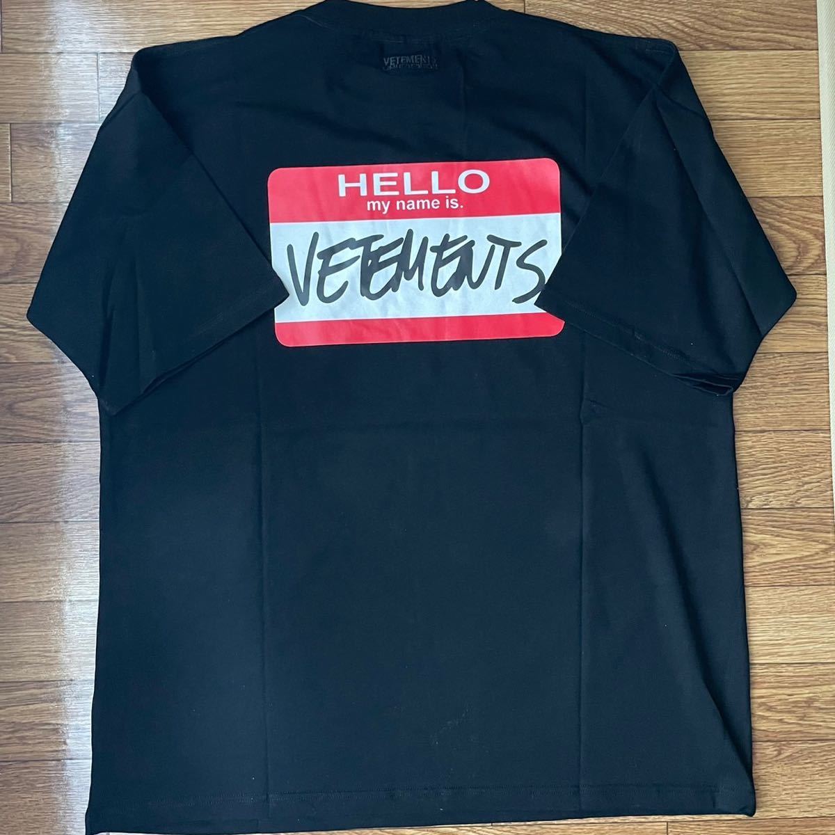 VETEMENTS ヴェトモン ベトモン MY NAME IS VETEMENTS ブルー 赤 黒 L 