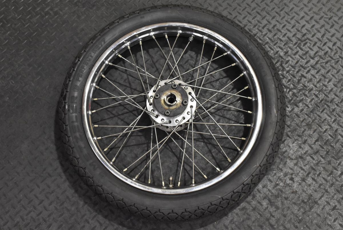 H336 当時物 純正 CB400F フロントホイール 0291 検) CB500F CB350F 