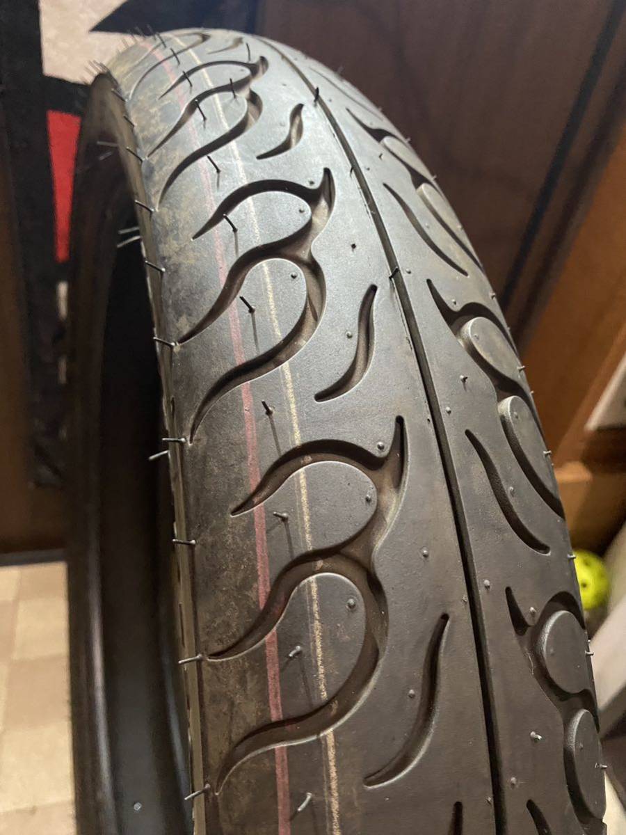 中古MCタイヤ バリ山 2020年製造 IRC WildFlare WF-920 100/90-19 5020