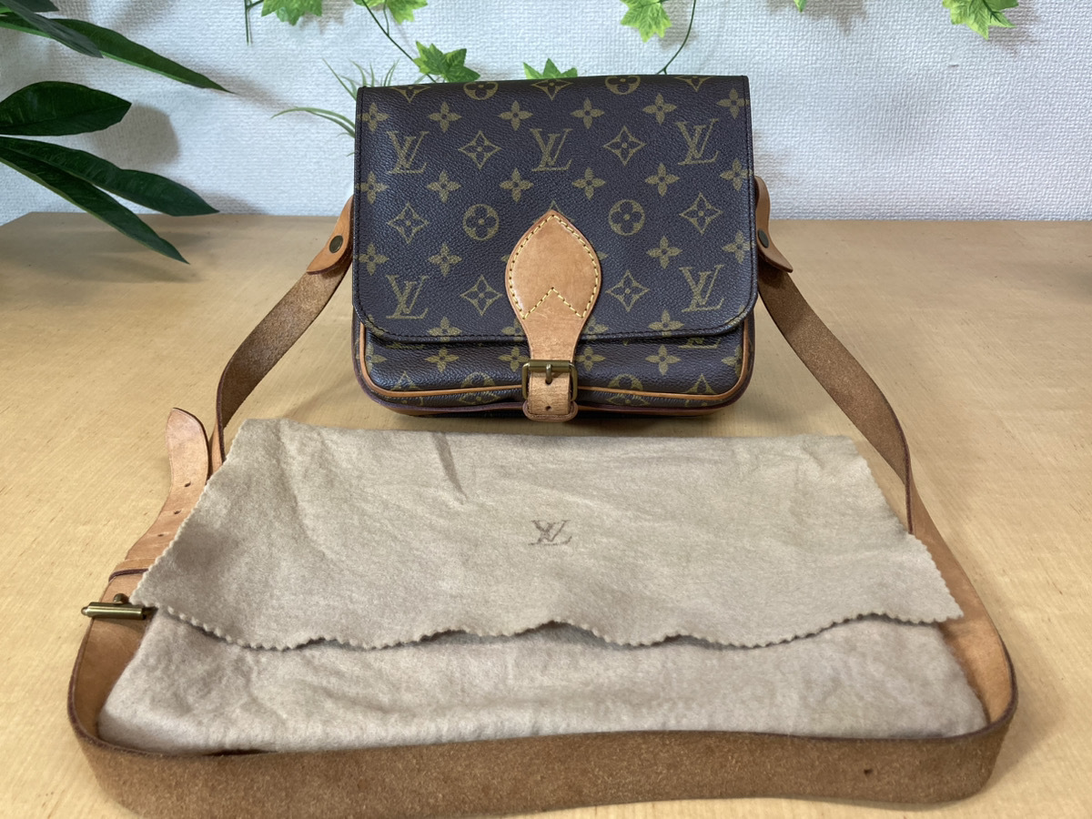 0075-01☆ルイ・ヴィトン/ LOUIS VUITTON カルトシエール ショルダー 