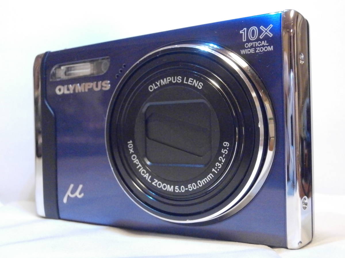 デジカメ OLYMPUS μ9000 ブルー (12.0メガ) 2098 BT 充