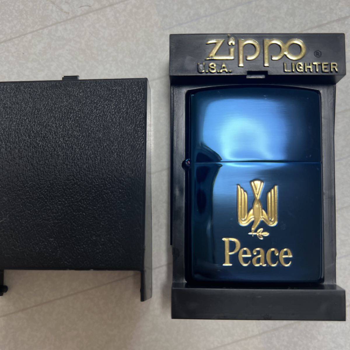 ピース ブルーチタン Peace zippo ブルー ZIPPO ジッポ ZIPPO⁄ジッポー 
