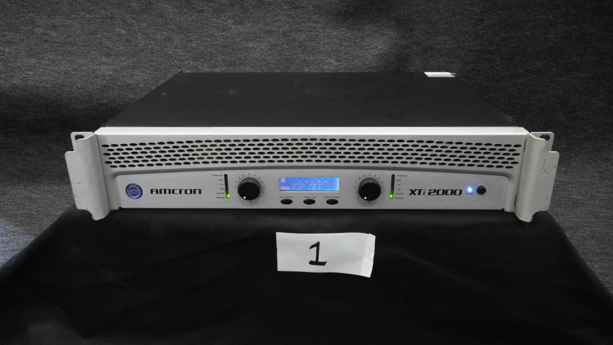 amcron XTi2000 パワーアンプ ① XTi2000 Amcron パワーアンプ