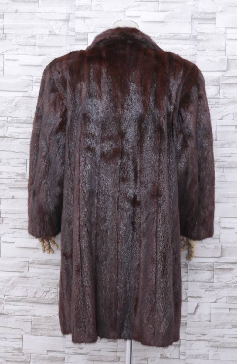 SAGA ロングコート コート ダークミンク 艶 着丈90cm FURS - ROYAL 