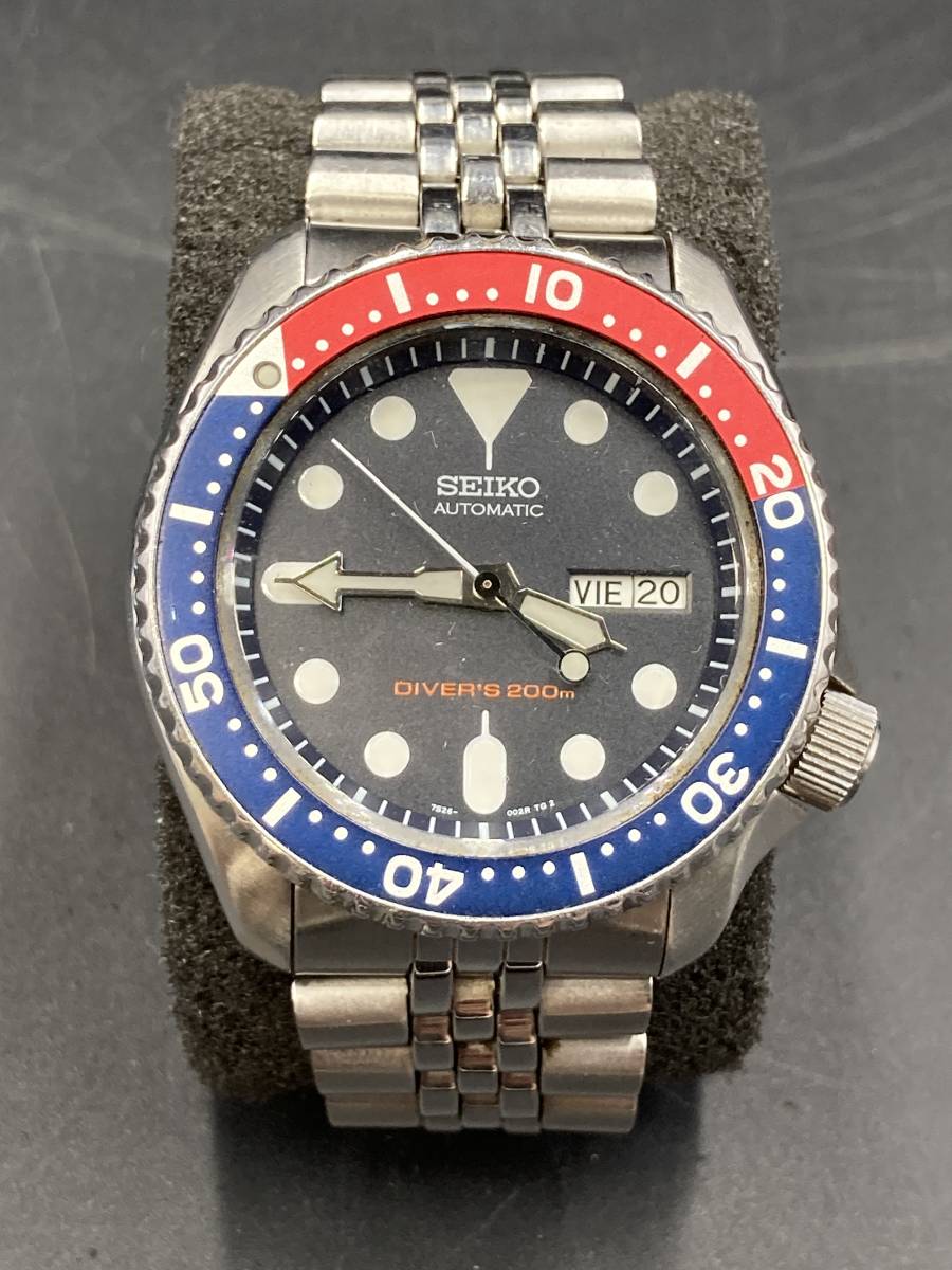 ☆◇【ジャンク】SEIKO ダイバーズ時計 7S26-0020 200m 防水仕様 60
