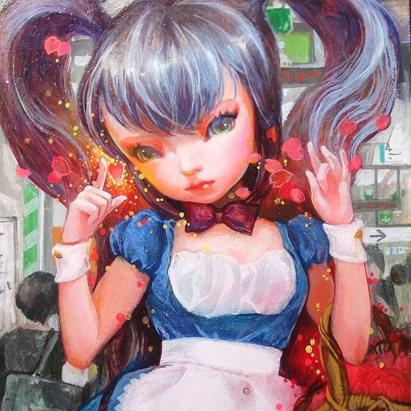 MNo.518）【真作】 岸本和子 『遥か』 P10 油絵 油画 油彩 肉筆 共箱