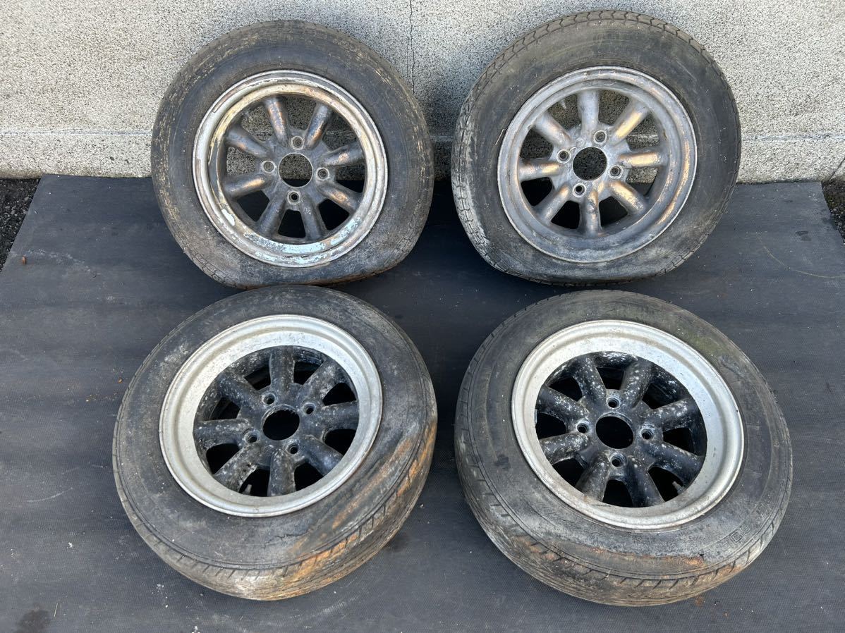 セール，新作 ワタナベ ホイール 14インチ 旧車 114.3 ダルマ セリカ 1600GT TA22 TOYOTA CELICA KW管理No12 TA27(ラジアルタイヤ)｜売買されたオークション情報、yahooの商品情報をアーカイブ公開 - オークファン 4穴