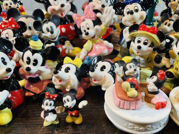 Disney ミッキー ミニー フィギュリン 陶器 陶磁器 置物 レア 希少 WDCC オルゴール レトロ 当時物 等 大量 ディズニー ランド シー 陶器製 置物 希少・ヴィンテージディズニー