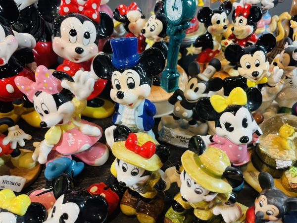 Disney ミッキー ミニー フィギュリン 陶器 陶磁器 置物 レア 希少 WDCC オルゴール レトロ 当時物 等 大量 ディズニー ランド シー 陶器製 置物 希少・ヴィンテージディズニー
