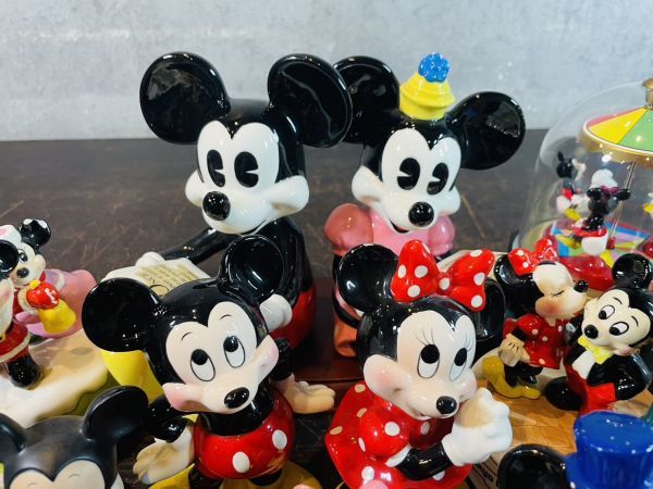 Disney ミッキー ミニー フィギュリン 陶器 陶磁器 置物 レア 希少 WDCC オルゴール レトロ 当時物 等 大量 ディズニー ランド シー 陶器製 置物 希少・ヴィンテージディズニー