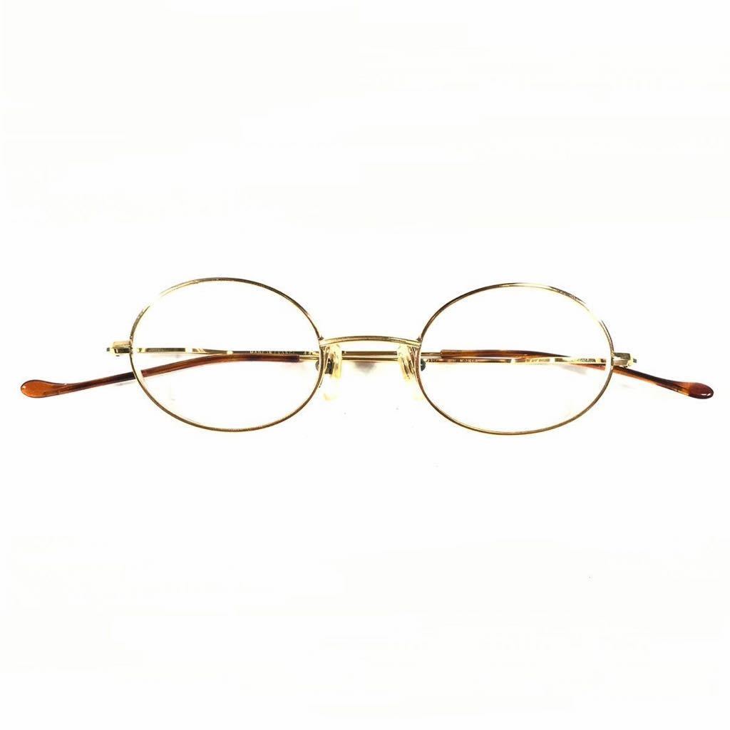 正規品，爆買い マリウスモレル 本物 M.MOREL 眼鏡 14KGF 6010 ゴールド色系 度入り サングラス メガネ めがね メンズ レディース フランス製 送料520円(フルリム)｜売買されたオークション情報、yahooの商品情報を フルリム