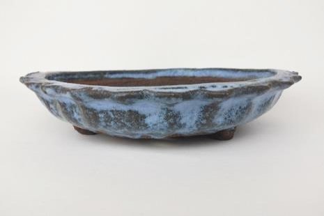 盆栽鉢 竜岳 南蛮丸鉢 直径約18.5cm